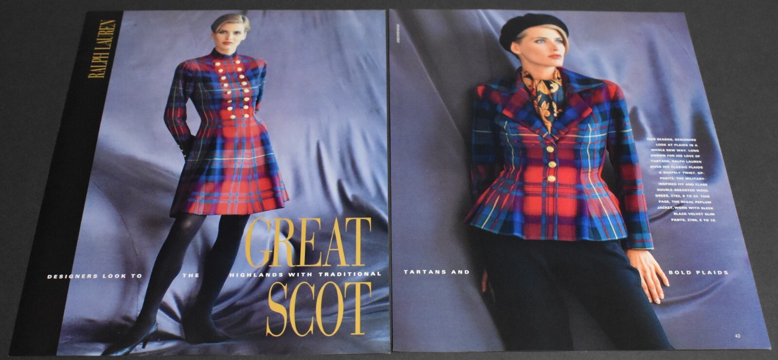 1991 Stampa Pubblico Sexy Gambe Lunghe Tacchi Yves Saint Laurent Bionda Donna Moda