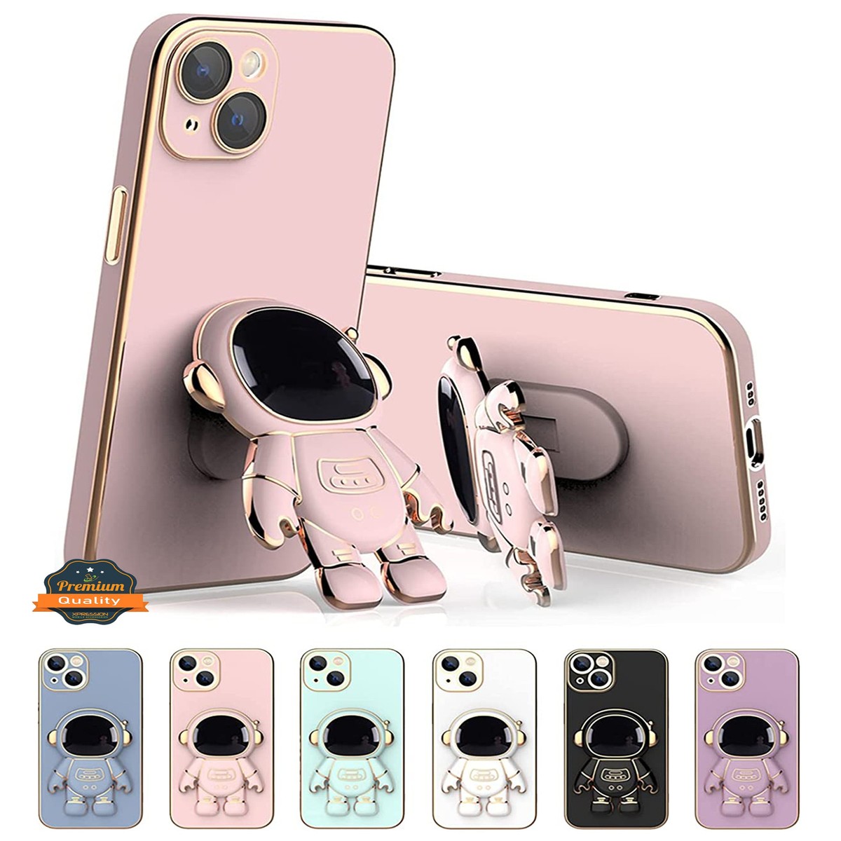 For Apple iPhone 14 /Plus Pro Max Astronaut Stand Plating Hybrid PC Case Cover | eBay For Apple iPhone 14 /Plus Pro Max Astronaut Stand Plating Hybrid PC Case Cover | eBay
