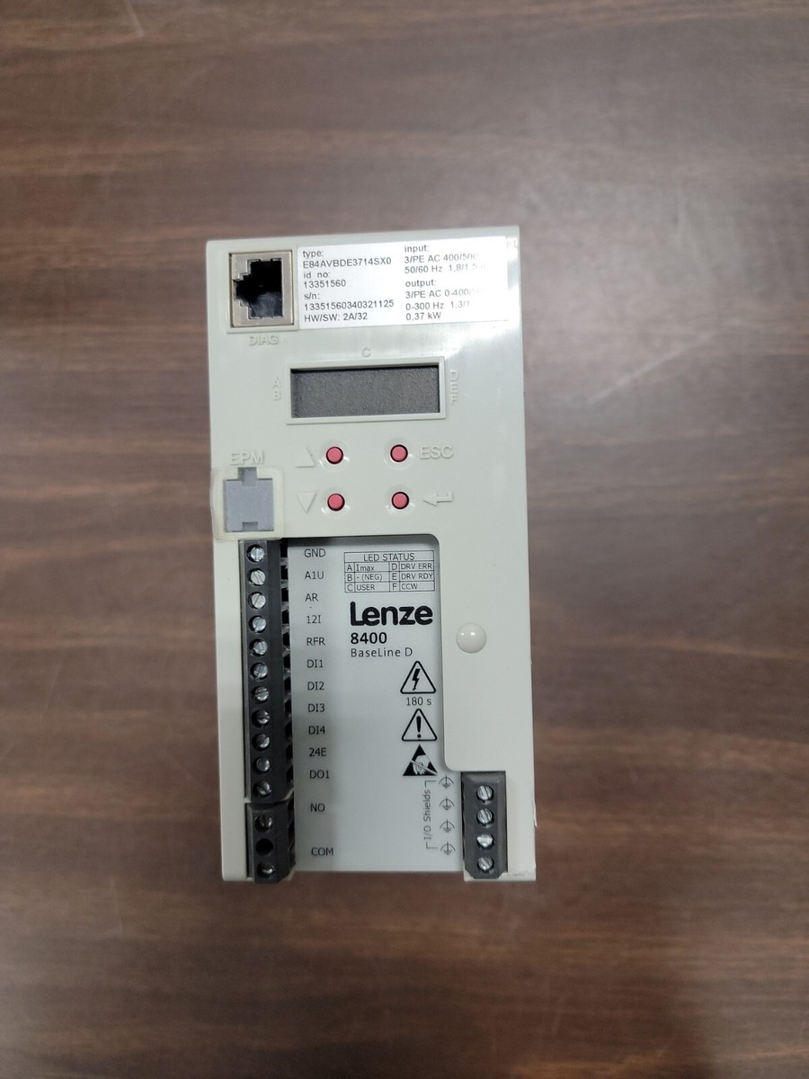 LENZE E84AVBDE3714SX0 8400 BASELINE D INVERTER DRIVE | eBay