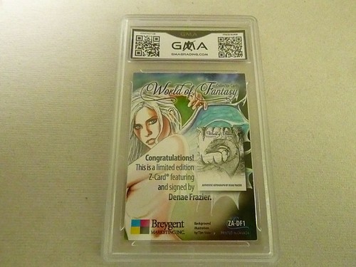 DENAE FRAZIER 2012 WORLD OF FANTASY ARTIST AUTOGRAPH AUTO # DF1 GRADED 8.5 L@@K - Imagen 2 de 2