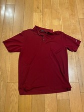 Nike Golf Sphere Dry Golf Polo Shirt Maroon Mens Modern Fit Size XL.
