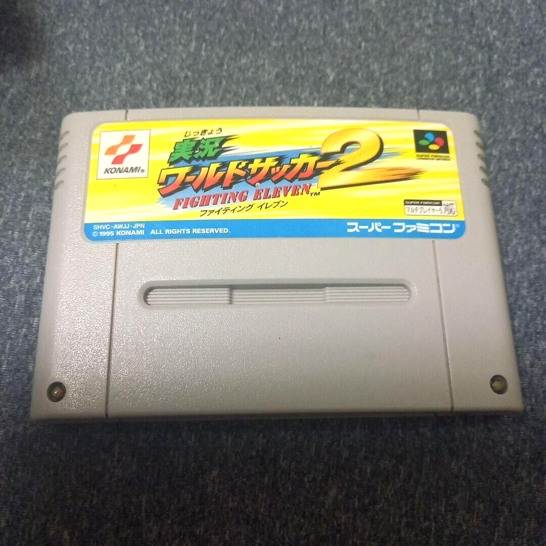 SM107 Jikkyo World Soccer 2 Famicom Nintendo SNES Shipping