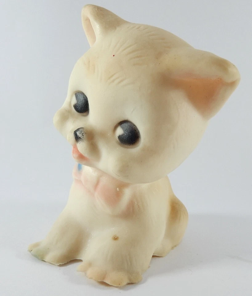 VINTAGE MAYER CAT RUBBER TOY MADE IN ISRAEL RARE COLLECTIBLE 1950'S - Image 4 of 4