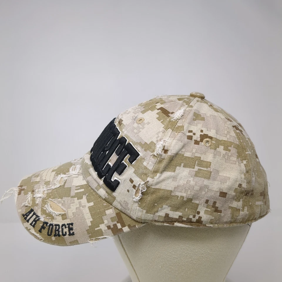 Sombrero de la Fuerza Aérea Slideback Camuflaje Talla Única Ajustable Bordado Envejecido Foto 3 de 4