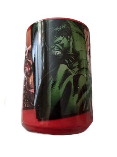 Marvel Avengers Red Coffee Cup Tea Mug Captain America Hulk Iron Man New - Picture 3 of 5