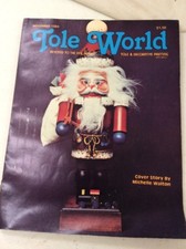 vintage Tole World Magazine Patterns fine art decorative Painting November 1984
