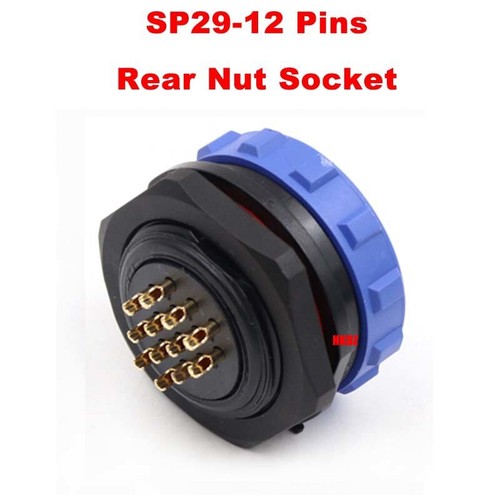 SP29 Bulkhead Aviation Plugs Rear Nut Socket IP68 Waterproof Connector 2~26 Pins - Picture 50 of 55