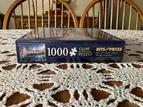 New Bits and Pieces Glow in the Dark 1000 Piece Jigsaw Puzzle All Is Bright - Picture 5 of 7