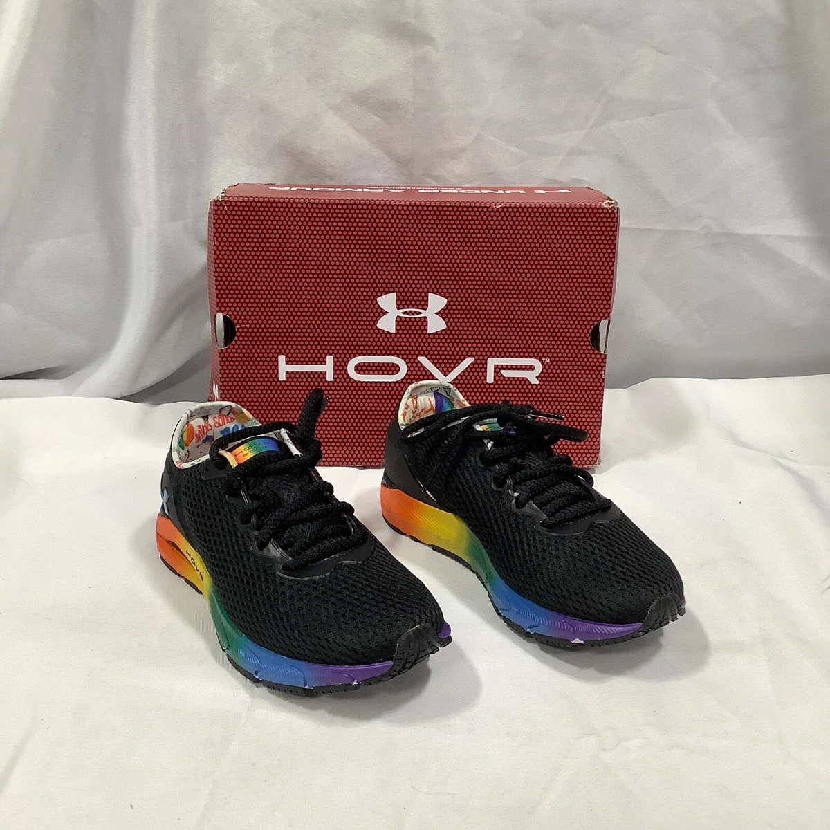 parásito Celebridad Me sorprendió Under Armour Womens HOVR Sonic 4 Pride 3024391-001 Black Running Shoes Size  5.5 | eBay