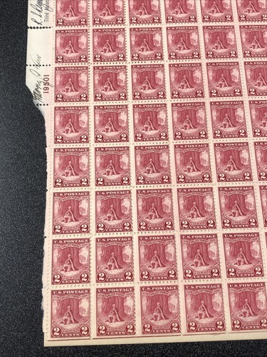 645 Sheet Of 100 Pasted On Paper Signed First Day Of Issue & Postmaster. - Picture 5 of 12