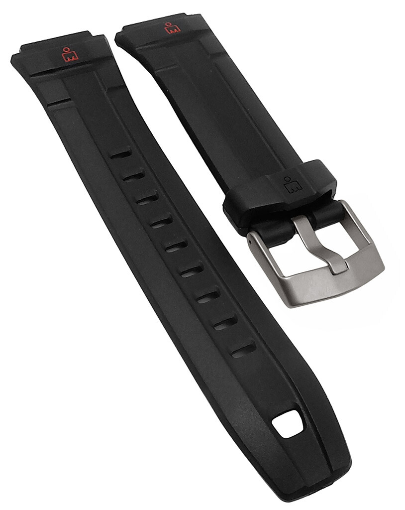Timex Ersatzband 18mm Kunststoff schwarz Spezial Anstoß