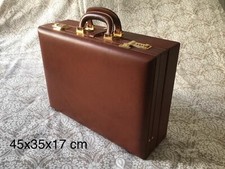 Valigetta da lavoro/pilotina rigida, 24-48 ore, in cuoio, scomparto staccabile