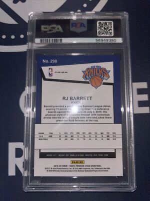 RJ Barrett Silver Prizm RC ルーキーカード PSA9 RJ Barrett 2019 Prizm #250 Silver Price Guide - Sports Card