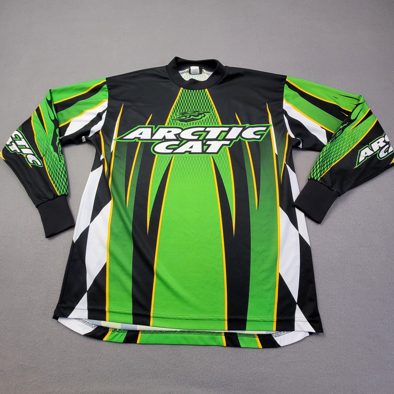 Arcticwear Arctic Cat Shirt Snowmobile Racing Jersey Ski Snow Green