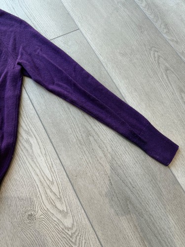 Halogen 100% Cashmere Crew Neck Sweater Royal Purple Womens Small - Picture 10 of 16