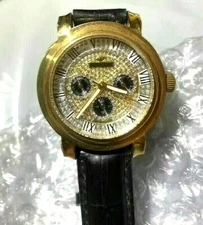 Technolink by Iceberg Men's Chronograph Gold Dial Watch