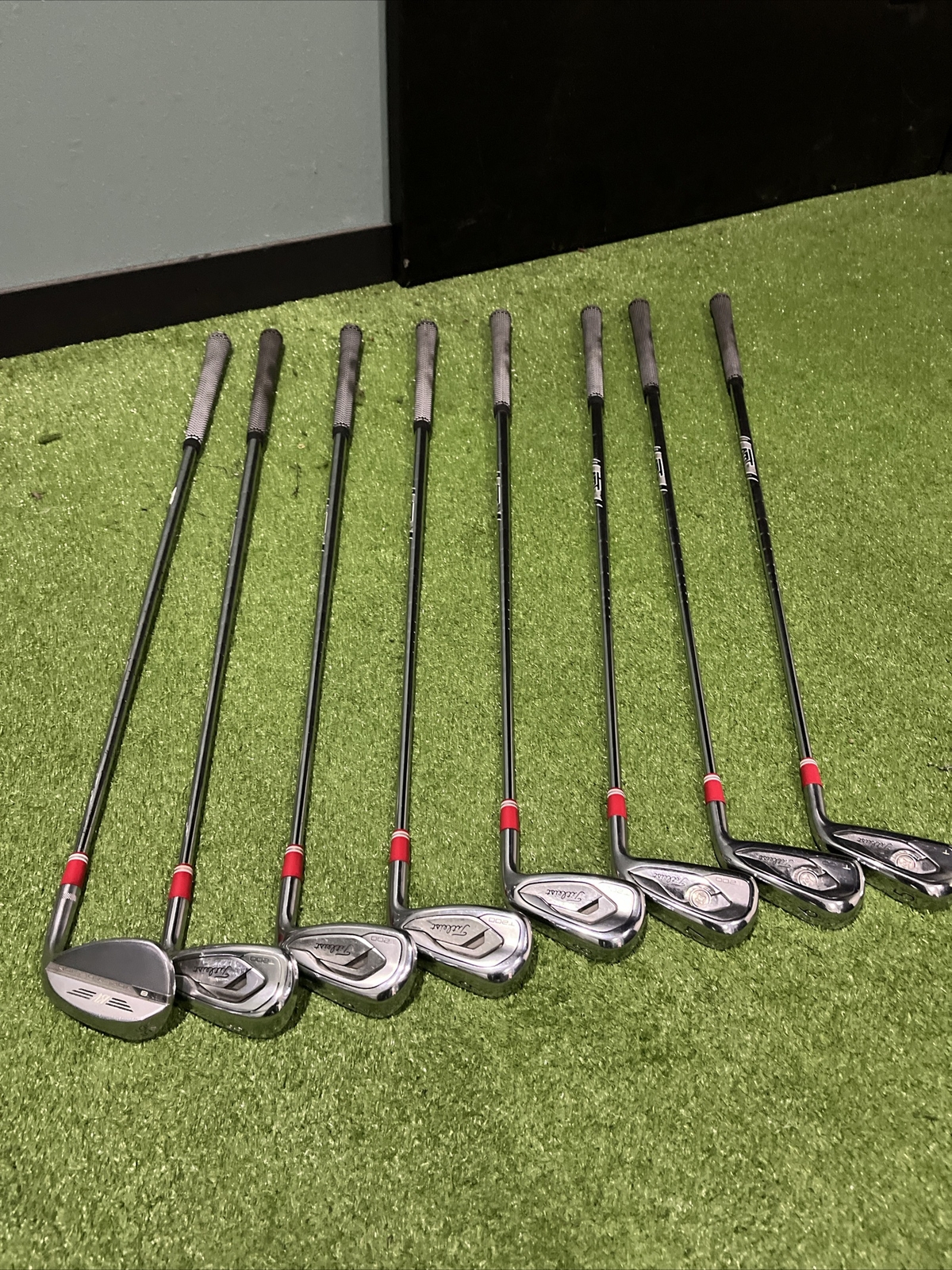 Titleist T200 Iron Set 2019 5Gap AMT Black Stiff Shafts + SM8 56 Wedge