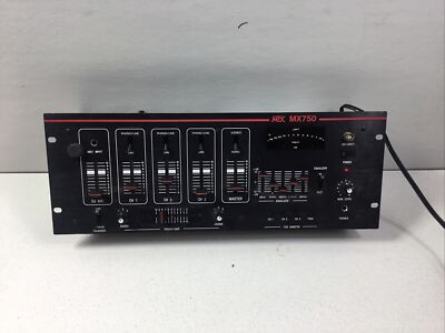 MTX MX750 DJ Mixer Pre Amp Crossfader Talkover Monitor Amplifier