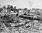 New 8x10 Civil War Photo: Confederate Dead at Fort Robinette, Corinth, Miss.