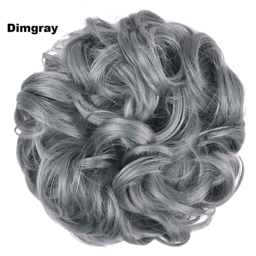XXL Scrunchie Haargummi Haarteil Haarverdichtung Hochsteckfrisur Haar Extension - Bild 55 von 56