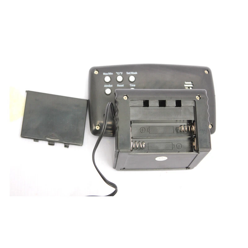 Electronic Clock LCD Inside Outside Temperature Gauge Car Vehicle Thermometer - Image 4 of 4