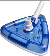 HydroTools by Swimline 8145 Clear Weighted Triangle Swimming Pool Vacuum Head