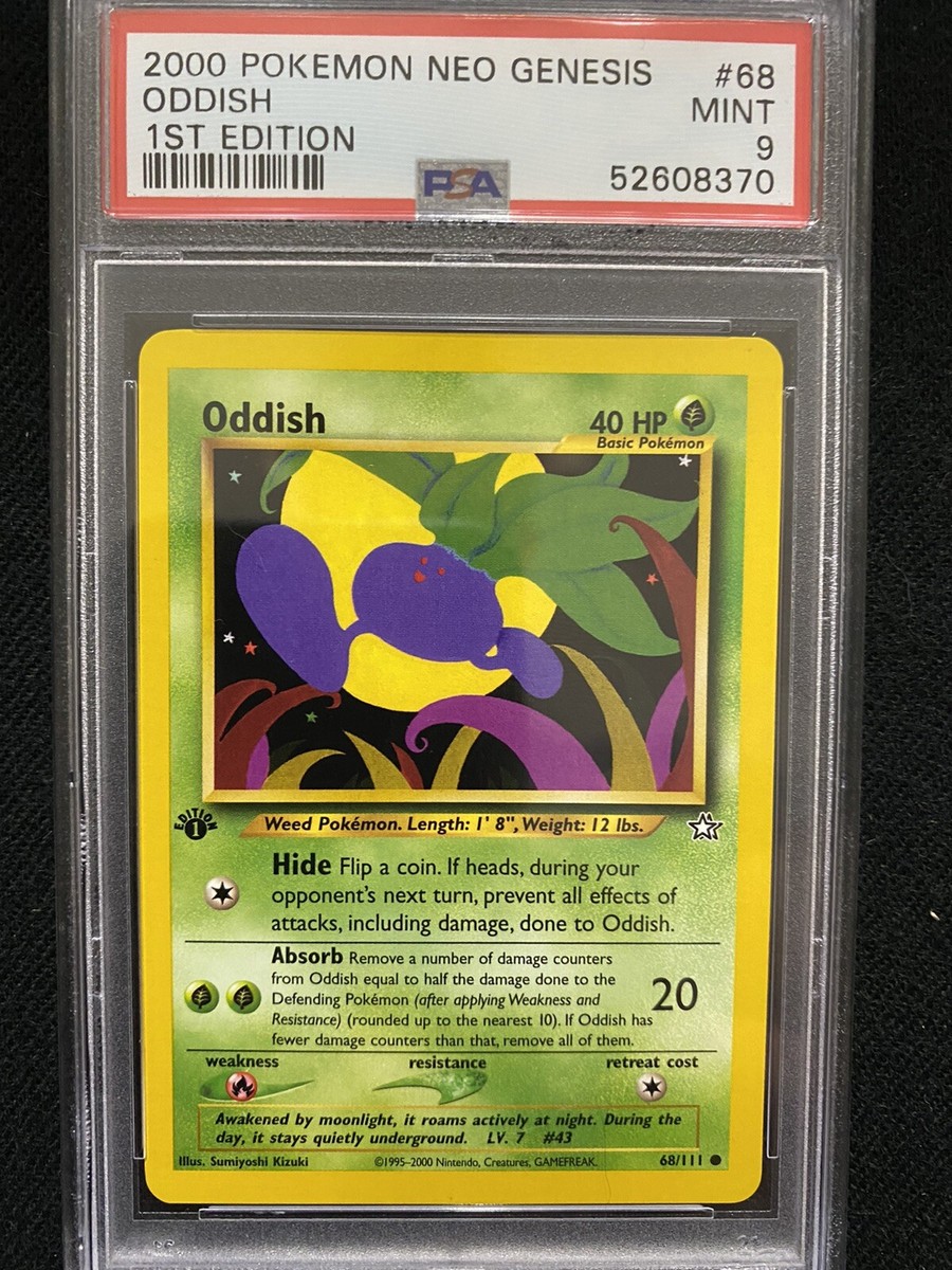2000 Pokemon Neo Genesis 1st Edition Oddish 68/111 PSA 9 Mint | eBay