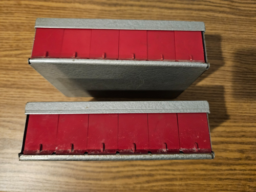 Pair of 2 Kodak Kodaslide Compartment File Metal Boxes 35mm Kodachrome Slide Box - Picture 3 of 7
