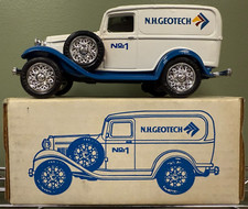 ERTL N.H.Geotech 1932 Ford Panel Delivery Van Die Cast Coin Bank