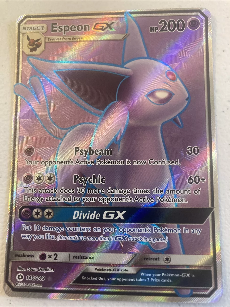 Carta Pokémon Espeon Gx Full Art Sol E Lua