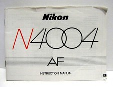 Nikon Original 4004 SLR Camera Instruction Manual Book