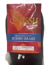 Sally 100 Kanekalon Jumbo Braid Color 1B