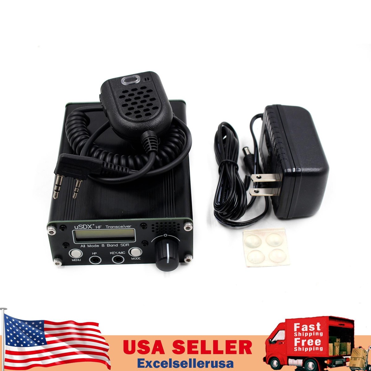 Usdr usdx+Plus 8 Band SDR Full Mode HF Transceiver w/Power Adapter