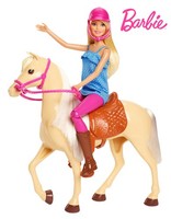 Barbie Pferd Mit Puppe (Blond) Spielset Mehrfarbig