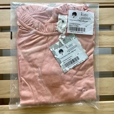 NIB Kate Quinn 5Y Long Sleeve Little Ruffle Tee Vintage Powder Pink Bamboo