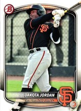 2025 Bowman Draft #BD-139 Dakota Jordan