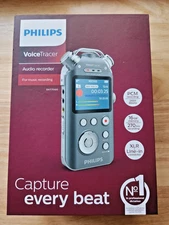PHILIPS DVT7500 VoiceTracer Audio Recorder 16GB, 24bit/96kHz, XLR, USB & Li-Ion