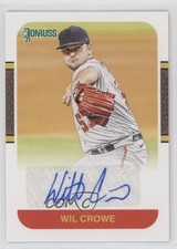 2021 Panini Donruss Retro 1987 Signatures Wil Crowe #87S-WC Auto a0s