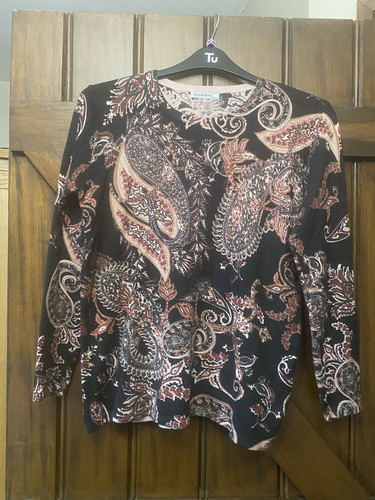 Pink paisley top size 14 - Picture 1 of 3