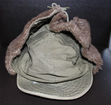 US Army Winter Cap Field Pile OD MQ-1 Wintermütze Korea Size 7.5