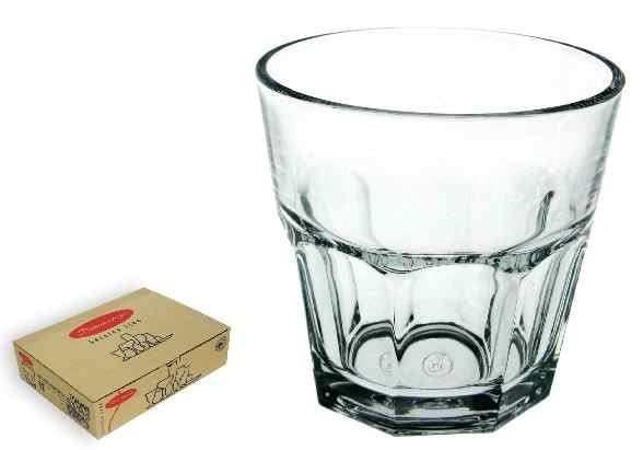 Pack Of 12 Transparent Glass Cups Pasabahce Casablanca Cl27