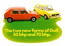 Volkswagon Golf 50bhp & 70bhp Car New Jumbo Fridge Magnet 96mm x 66mm