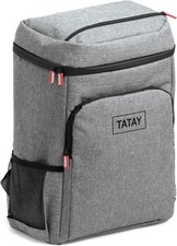 TATAY Mochila Nevera Isotermica 25Lt  Correa y Respaldo Acolchado Denim Grey