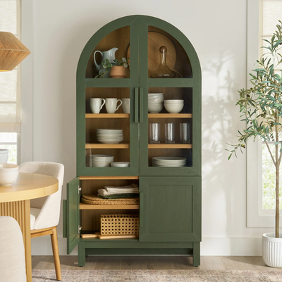 Better Homes & Gardens Juliet Kitchen Rounded Arch Cabinet, Deep
