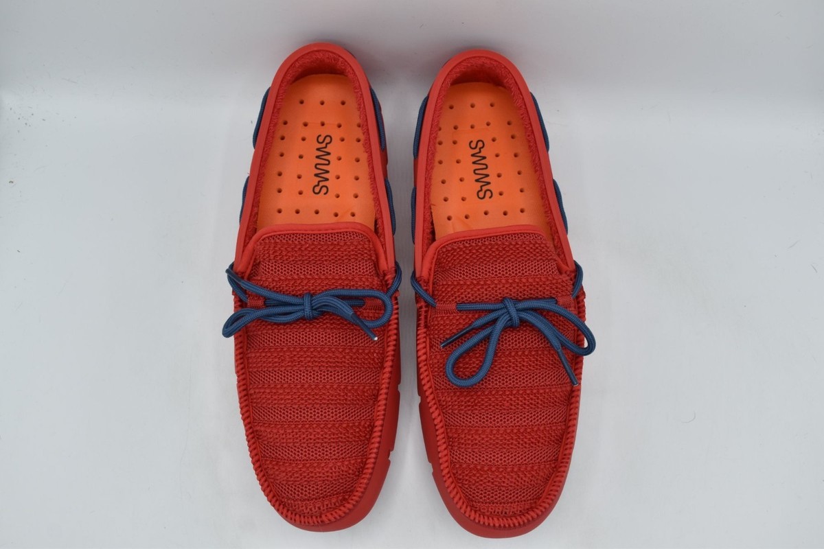 SWIMS Mens Size 8 Terry Loafer Red Ensign Blue Slip On 