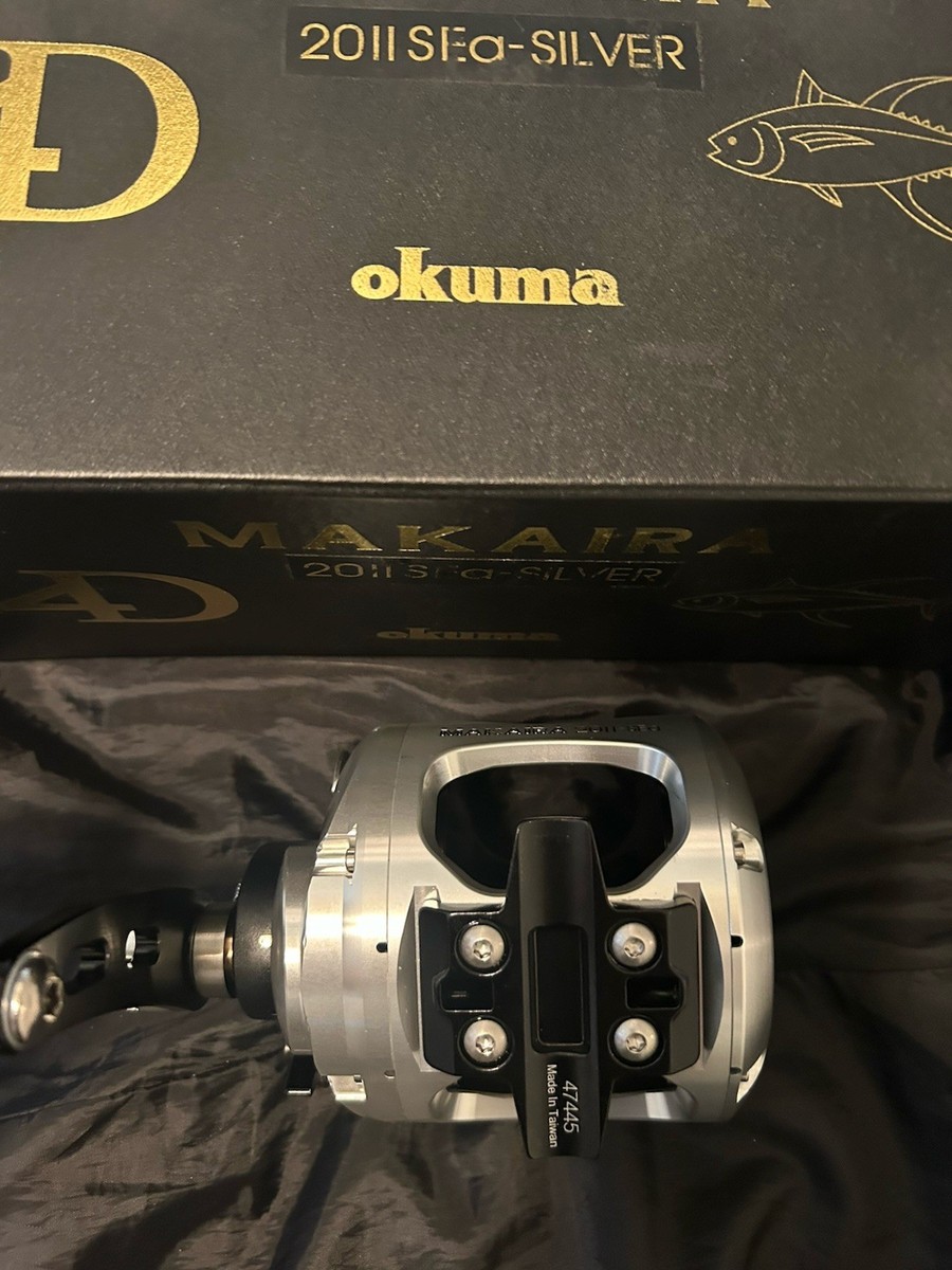 Okuma Makaira Sea Silver Big Game Lever Drag Reel - MK-20SEA