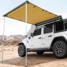 JOYTUTUS Vehicle Awning 6.6'x8.2' Roof Rack 6.6'x8.2', Orange 