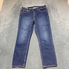 Vintage Gap Slim Fit Jeans Women 33/16R Blue Denim Stretch Straight High Rise