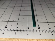 1/4" Dia. x 24" 95 A Durometer Polyurethane Rod, Dark Green, P/N 13080