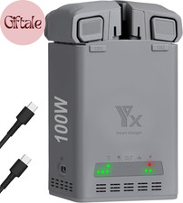 100W Fast Battery Charger with Storage Charge for DJI Mini 5 4 3 Pro Drone,Two-W